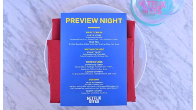 Menu di resto Netflix