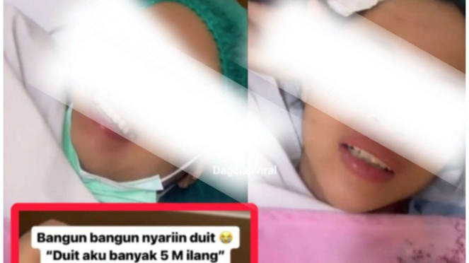Momen Cewek Ngelantur Histerir Nyari Duit 5 Milyar yang Hilang