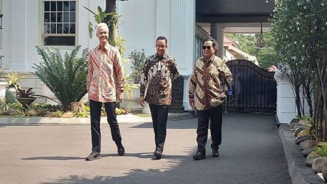 Tiga bakal Capres Ganjar, Anies dan Prabowo diundang makan siang Jokowi di Istan