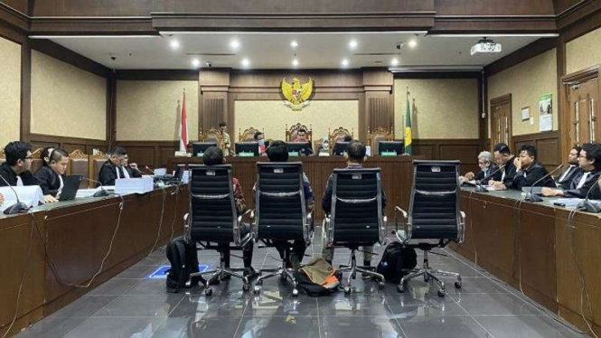 Sidang tuntutan 3 terdakwa dugaan korupsi BTS 4G di Pengadilan Tipikor Jakarta