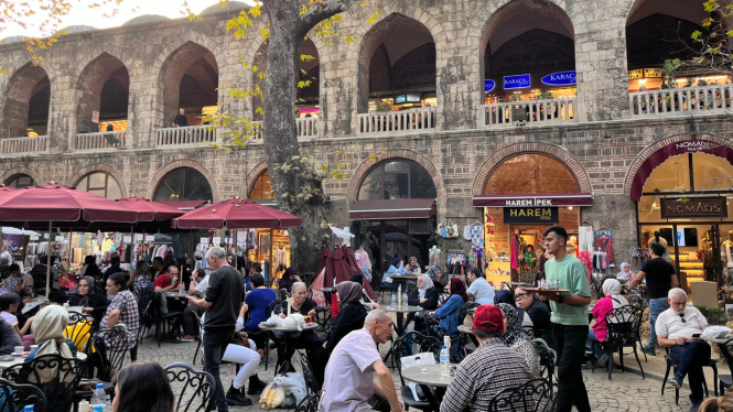 Grand Bazaar di Bursa, Turki.