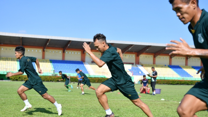 PSMS Medan latihan fisik jelang putaran kedua Liga 2 2023/2024