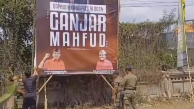 Baliho Ganjar-Mahfud di Bali
