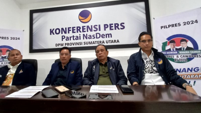 Pengurus DPW Nasdem Sumatera Utara.