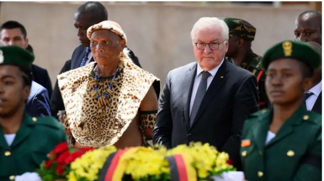 Presiden Jerman saat berkunjung ke Tanzania