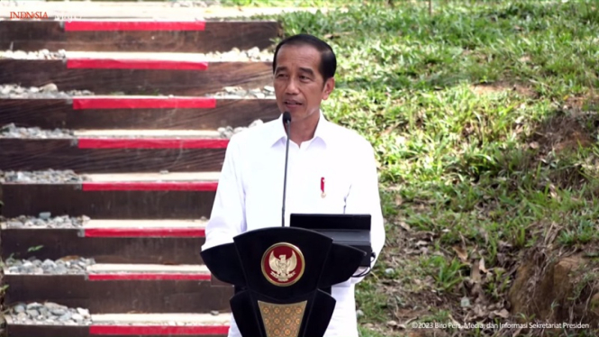 Presiden Jokowi di Acara Kompas 100 CEO Forum, Kawasan IKN, 2 November 2023