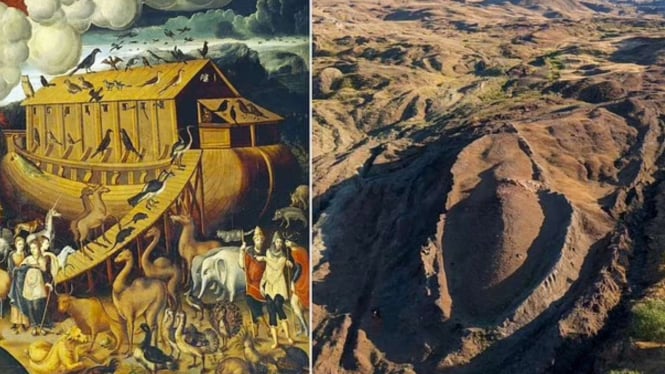 Batu Besar di Gunung Ararat yang DIyakini sebagai Kapal Nabi Nuh.