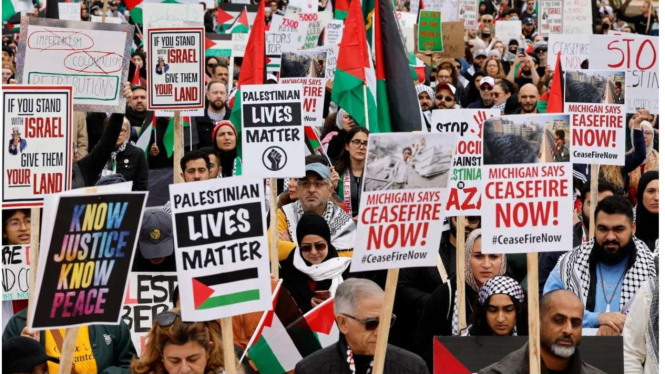 Para pro-Palestina dari seluruh dunia