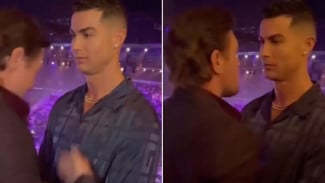 Ketika Ronaldo dan Conor McGregor Bertemu Usai Pertarungan Tyson Fury Vs Francis Ngannou