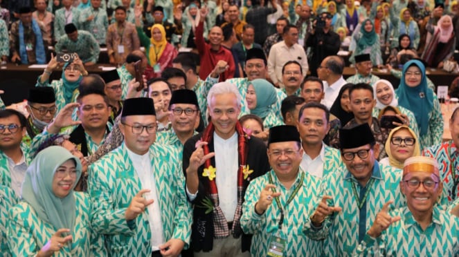 Ganjar Pranowo di acara Silaknas ICMI 2023