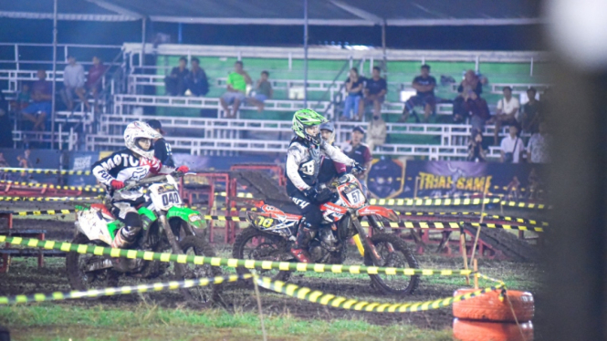 Trial Game Dirt 2023 seri pamungkas di Lapangan Rampal, Kota Malang