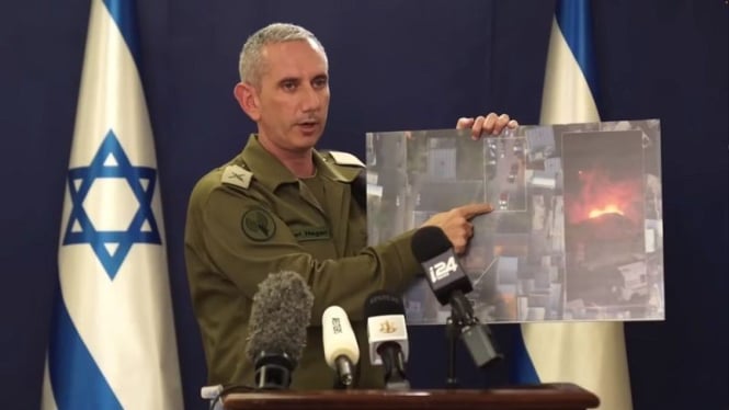 Juru bicara Israel Defense Force (IDF) Laksamana Muda Daniel Hagari