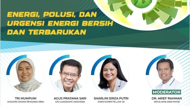 Green Webinar bertema Energi, Polusi dan Urgensi energi bersih dan terbarukan