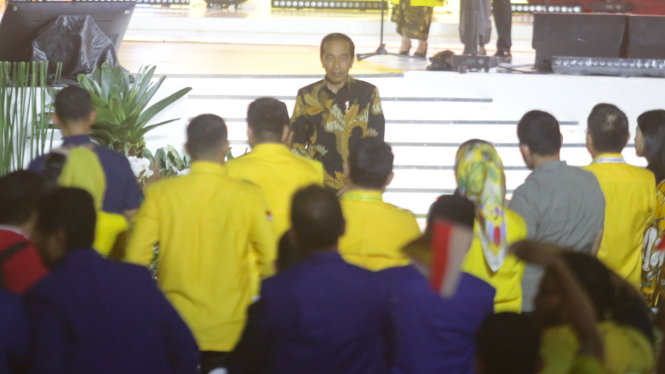 Presiden Jokowi hadiri Perayaan HUT Partai Golkar ke-59