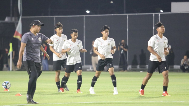 Latihan Timnas Indonesia U-17