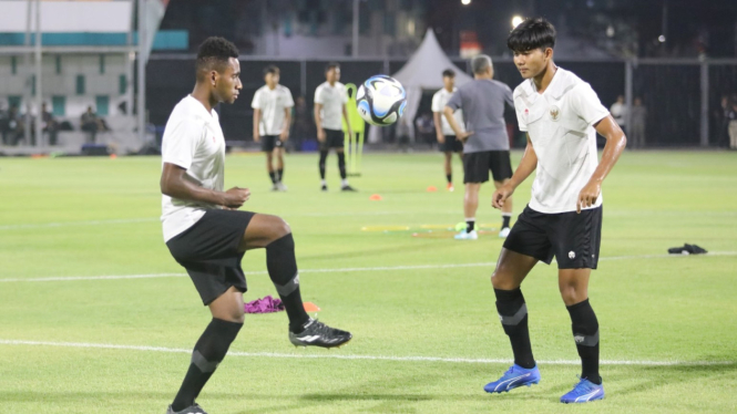 Latihan Timnas Indonesia U-17