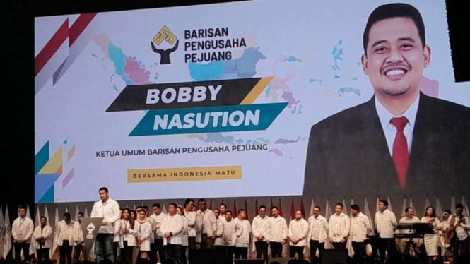 Bobby Nasution Pimpin Barisan Pengusaha Deklarasi Dukung Prabowo-Gibran