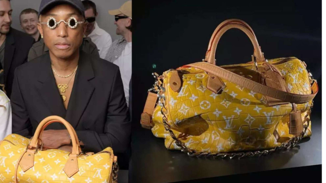 Pharell Williams dan tas Millionaire Speedy Bag