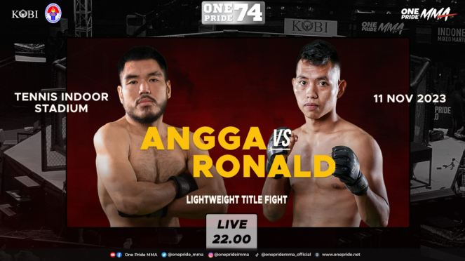 Angga vs Ronald di One Pride MMA 74 Tennis Indoor Senayan Jakarta