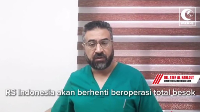 Direktur Rumah Sakit Indonesia di Gaza, Atef al-Kahlout.
