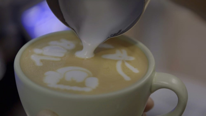 Latte art.