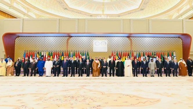 Para pemimpin negara menghadiri KTT Luar Biasa OKI di Riyadh, Arab Saudi