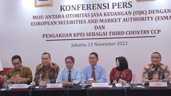 Kepala Eksekutif Pengawas Pasar Modal, Keuangan Derivatif, dan Bursa Karbon OJK, Inarno Djajadi.