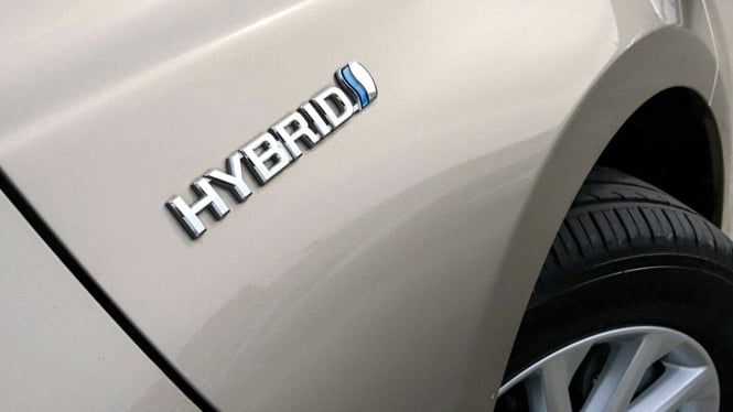 Ilustrasi mobil hybrid Toyota