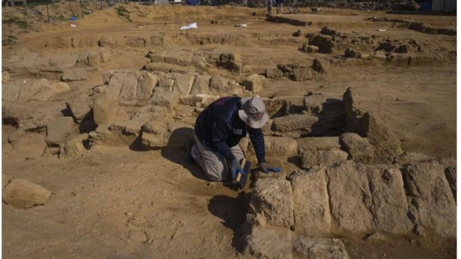 Makam Romawi yang DIitemukan di Gaza Palestina.