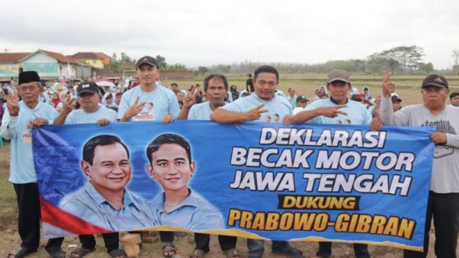 Deklarasi komunitas becak motor Jawa Tengah