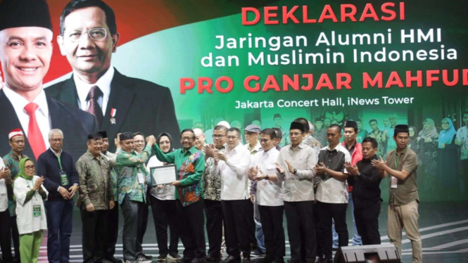 Jaringan Alumni HMI dan Muslimin Indonesia Deklarasi Dukung Ganjar-Mahfud