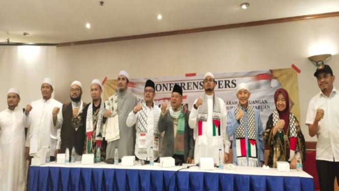 Konferensi pers rencana ijtima ulama untuk menentukan arah dukungan Pilpres 2024