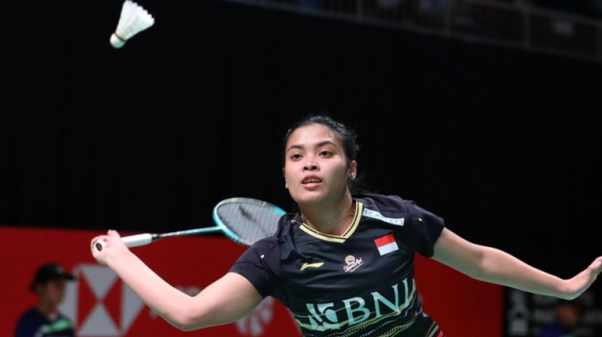 La jugadora individual femenina de Indonesia, Gregoria Mariska Tunjung