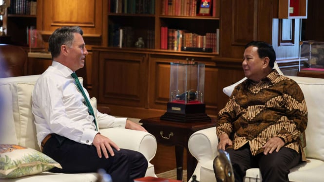 Prabowo Sambut Hangat Menhan Australia, Richard Marles