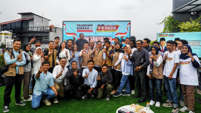 Relawan Prabowo-Gibran Digital Team atau PRIDE