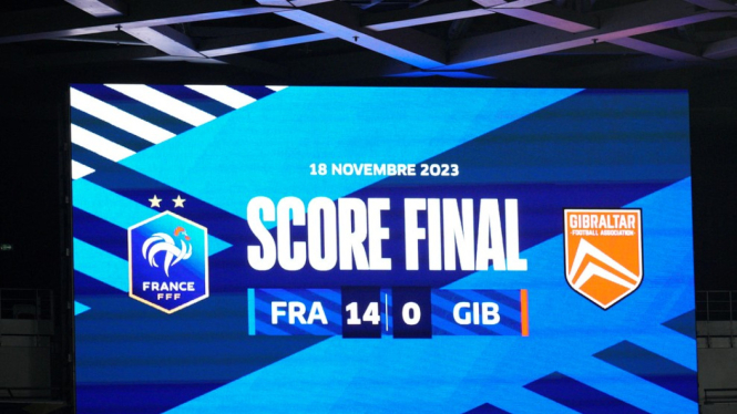 Timnas Prancis habisi Gibraltar 14-0 di Kualifikasi EURO 2024