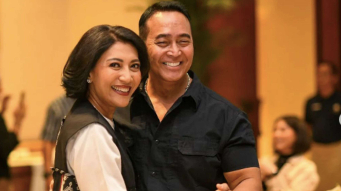 Mantan Panglima TNI Jenderal (purn) Andika Perkasa dan istri, Hetty Andika