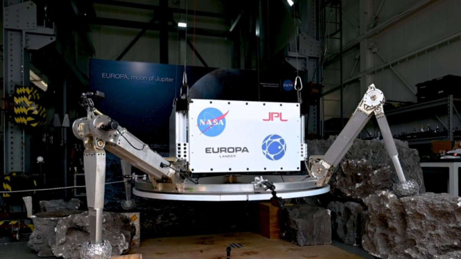 NASA Menguji Prototipe Europa Lander