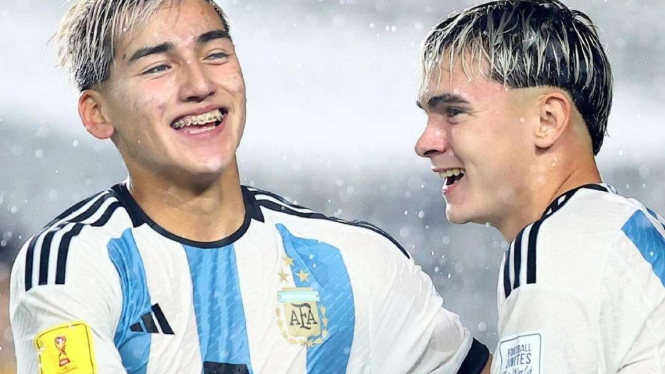 Timnas Argentina U-17 rayakan gol