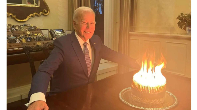 Potret ulang tahun Presiden AS Joe Biden