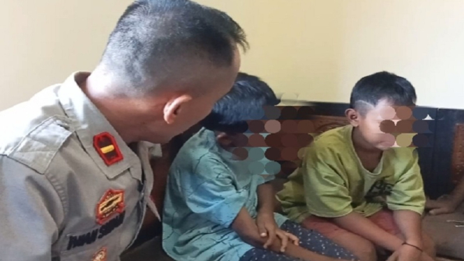 Dua bocah SD asal Sampang Madura nekat naik ke motor ke Jakarta
