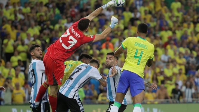 Duel Timnas Brasil vs Timnas Argentina di Kualifikasi Piala Dunia 2026