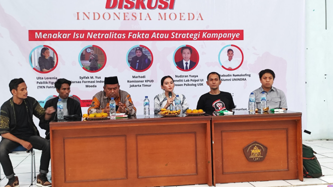 Diskusi Indonesia Moeda bertema 'Isu Netralitas Fakta atau Strategi Kampanye'