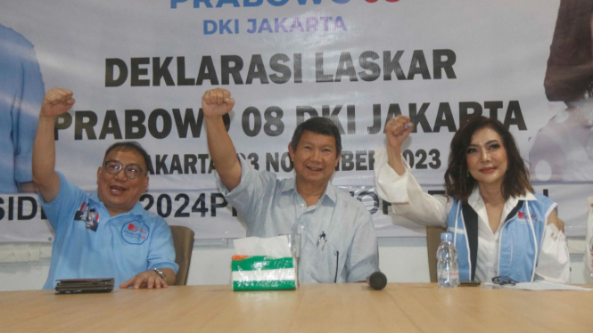Relawan Laskar Prabowo 08 Deklarasi dukungan untuk Prabowo-Gibran di 2024