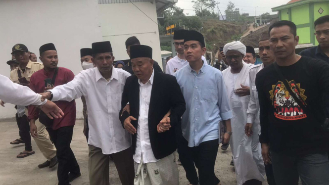 Gibran Rakabuming Raka di Pesantren Amanatul Ummah di Mojokerto.