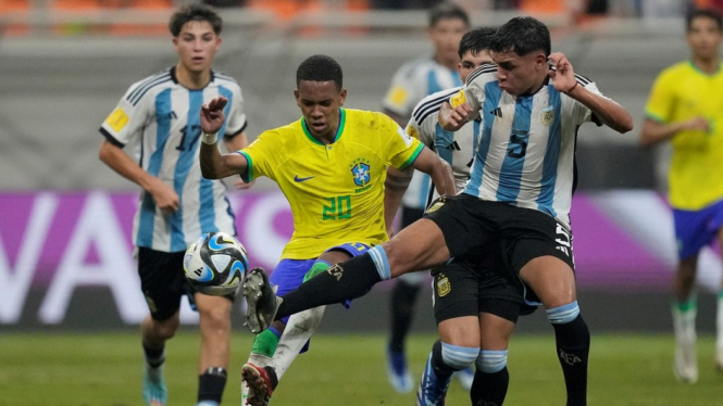 Duel Timnas Brasil U-17 vs Argentina U-17