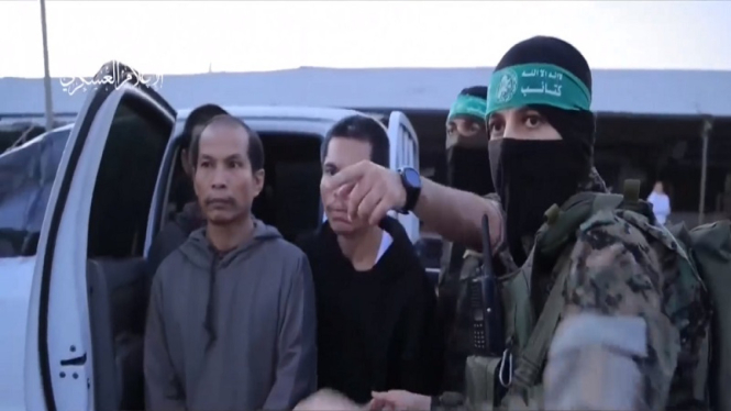 Hamas membebaskan 24 orang sandera 10 orang WN Thailand dan 1 Filipina