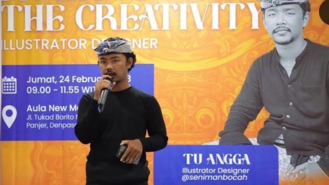 Tuangga, kreator dan desainer grafis asal Bali