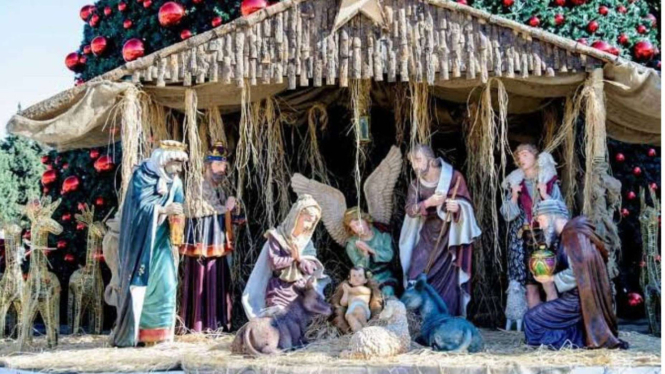 Ilustrasi perayaan Natal di Bethlehem