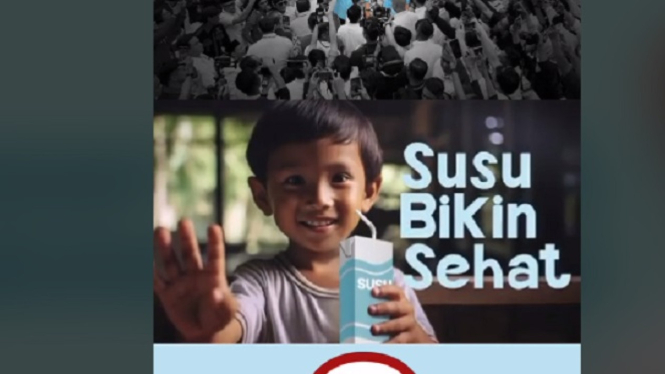Iklan susu Prabowo